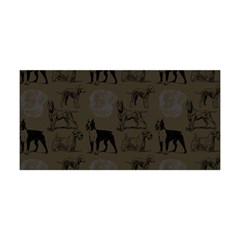 Dog Pattern Brown Yoga Headband by snowwhitegirl