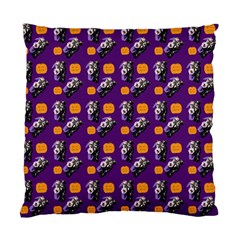 Halloween Skeleton Pumpkin Pattern Purple Standard Cushion Case (two Sides)