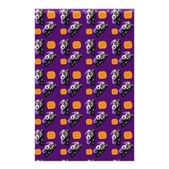 Halloween Skeleton Pumpkin Pattern Purple Shower Curtain 48  X 72  (small) 