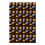 Halloween Skeleton Pumpkin Pattern Brown Shower Curtain 48  x 72  (Small)  Curtain(48  X 72 ) - 42.18 x64.8  Curtain(48  X 72 )