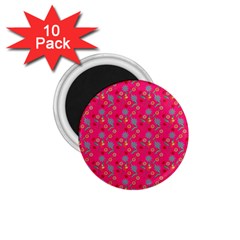 Vintage Floral Pink 1 75  Magnets (10 Pack)  by snowwhitegirl