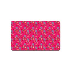 Vintage Floral Pink Magnet (name Card) by snowwhitegirl