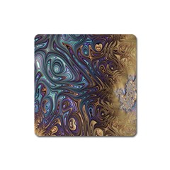 Fractal Art Artwork Globular Square Magnet