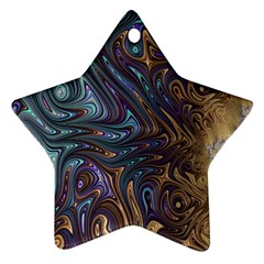 Fractal Art Artwork Globular Star Ornament (Two Sides)