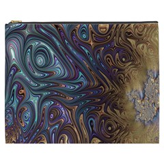 Fractal Art Artwork Globular Cosmetic Bag (XXXL)