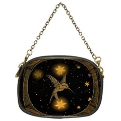 Wonderful Hummingbird With Stars Chain Purse (one Side) by FantasyWorld7