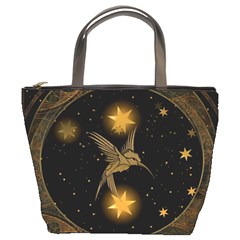 Wonderful Hummingbird With Stars Bucket Bag by FantasyWorld7