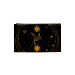 Wonderful Hummingbird With Stars Cosmetic Bag (small) by FantasyWorld7