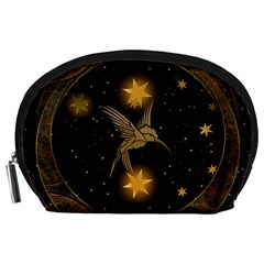 Wonderful Hummingbird With Stars Accessory Pouch (large) by FantasyWorld7