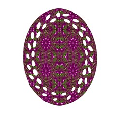 Modern Asian Ornate Pattern Ornament (oval Filigree) by dflcprints
