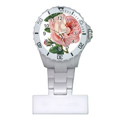 Pink Rose Plastic Nurses Watch