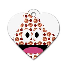 Pasta Poo Dog Tag Heart (one Side)