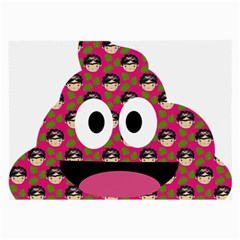 Face Poo Large Glasses Cloth by snowwhitegirl