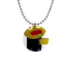 Golden Zombie Button Necklaces by snowwhitegirl