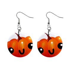 Kawaii Pumpkin Mini Button Earrings