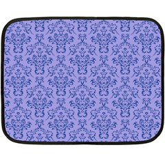 Victorian Blue Ornamental Double Sided Fleece Blanket (mini)  by snowwhitegirl