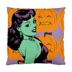 Zombie Retro Girl Standard Cushion Case (two Sides)