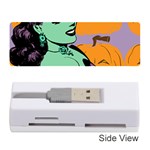Zombie Retro Girl Memory Card Reader (Stick) Front
