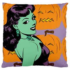 Zombie Retro Girl Large Cushion Case (one Side)