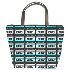 Aqua Cassette Bucket Bag