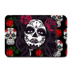 Mexican Skull Lady Plate Mats by snowwhitegirl