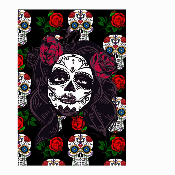 Mexican Skull Lady Small Garden Flag (Two Sides)