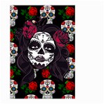 Mexican Skull Lady Small Garden Flag (Two Sides) Back
