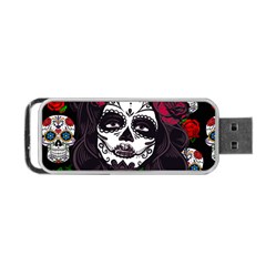 Mexican Skull Lady Portable Usb Flash (one Side) by snowwhitegirl