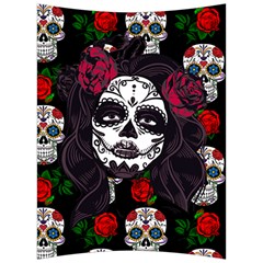 Mexican Skull Lady Back Support Cushion by snowwhitegirl