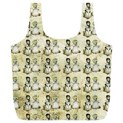 Little Victorian Girls Pattern Full Print Recycle Bag (xl)