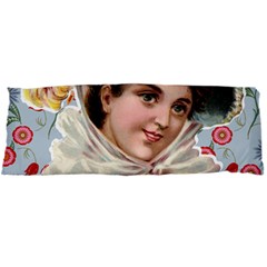 Victorian Lady Blue Floral Body Pillow Case Dakimakura (two Sides)