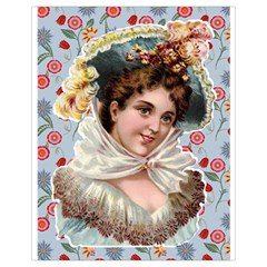 Victorian Lady Blue Floral Drawstring Bag (small) by snowwhitegirl