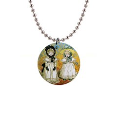 Little Victorian Girls Button Necklaces