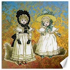 Little Victorian Girls Canvas 20  X 20  by snowwhitegirl