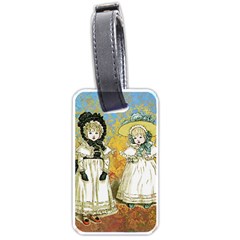 Little Victorian Girls Luggage Tags (one Side) 