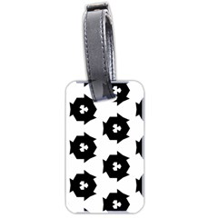 Black And White Pattern Luggage Tags (two Sides)