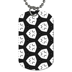 Black And White Dog Tag (two Sides)