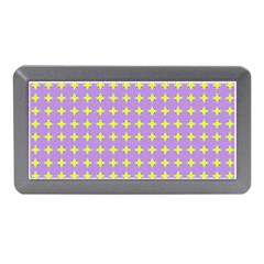 Pastel Mod Purple Yellow Circles Memory Card Reader (mini) by BrightVibesDesign