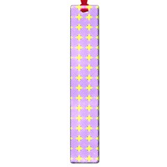 Pastel Mod Purple Yellow Circles Large Book Marks by BrightVibesDesign