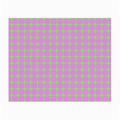 Pastel Mod Pink Green Circles Small Glasses Cloth (2-side) by BrightVibesDesign
