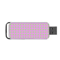 Pastel Mod Pink Green Circles Portable Usb Flash (one Side) by BrightVibesDesign