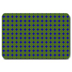 Mod Circles Green Blue Large Doormat  by BrightVibesDesign