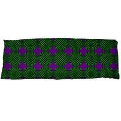 Mod Green Purple Circles Pattern Body Pillow Case Dakimakura (two Sides) by BrightVibesDesign