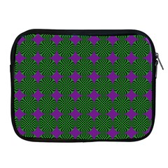 Mod Green Purple Circles Pattern Apple Ipad 2/3/4 Zipper Cases by BrightVibesDesign