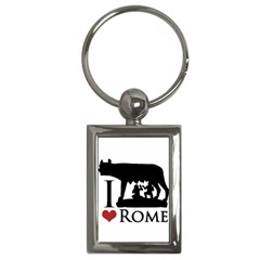 I Love Rome Graphic Icon Key Chains (rectangle)  by dflcprints