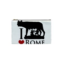 I Love Rome Graphic Icon Cosmetic Bag (small) by dflcprints