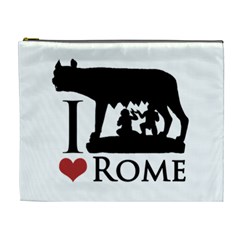 I Love Rome Graphic Icon Cosmetic Bag (xl) by dflcprints