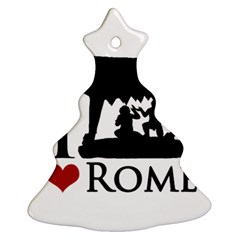 I Love Rome Graphic Icon Christmas Tree Ornament (two Sides) by dflcprints