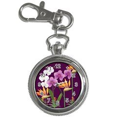 White Blossom Flower Key Chain Watches by Simbadda