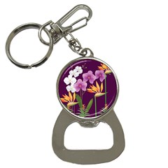 White Blossom Flower Bottle Opener Key Chains by Simbadda